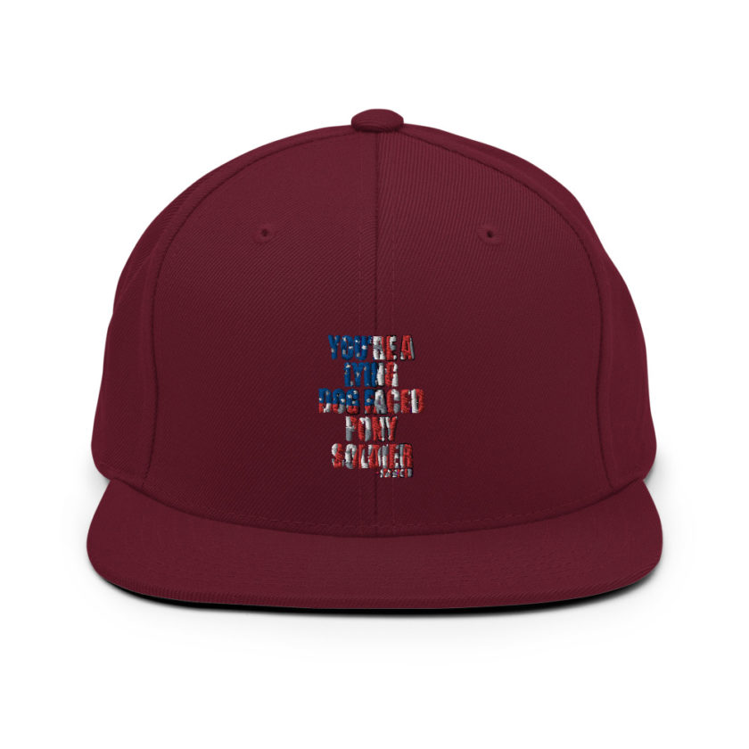 You're a lying, dog faced pony soldier. Joe Biden Snapback Hat - Image 7