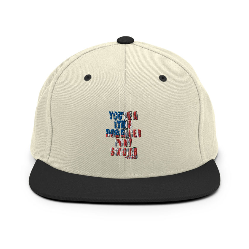 You're a lying, dog faced pony soldier. Joe Biden Snapback Hat - Image 20