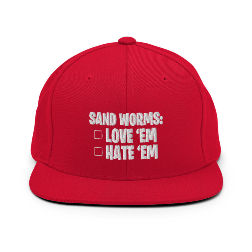 Sand Worms: Love Em Hate em Snapback Hat - Image 12