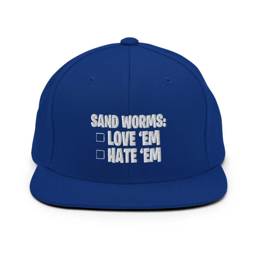 Sand Worms: Love Em Hate em Snapback Hat - Image 9