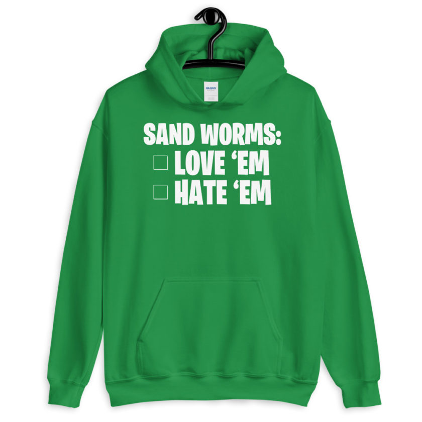 Sand Worms: Love Em Hate em Unisex Hoodie - Image 8