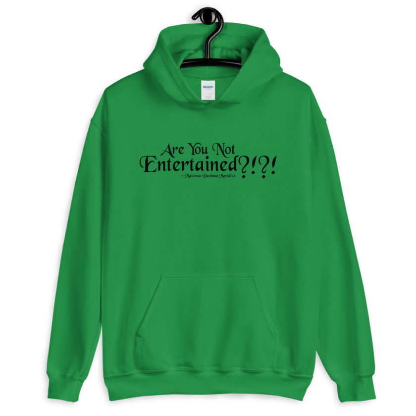 Are You Not Entertained?!?! Maximus Decimus Meridius Gladiator Unisex Hoodie - Image 5