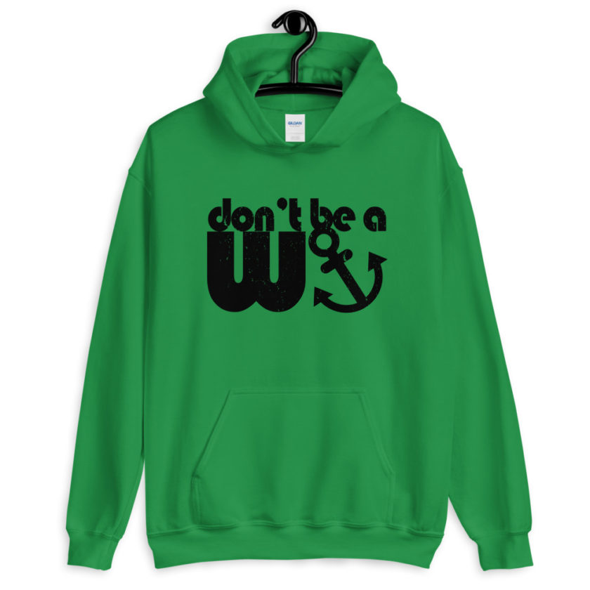Don't be a wanker.  Unisex Hoodie - Image 5