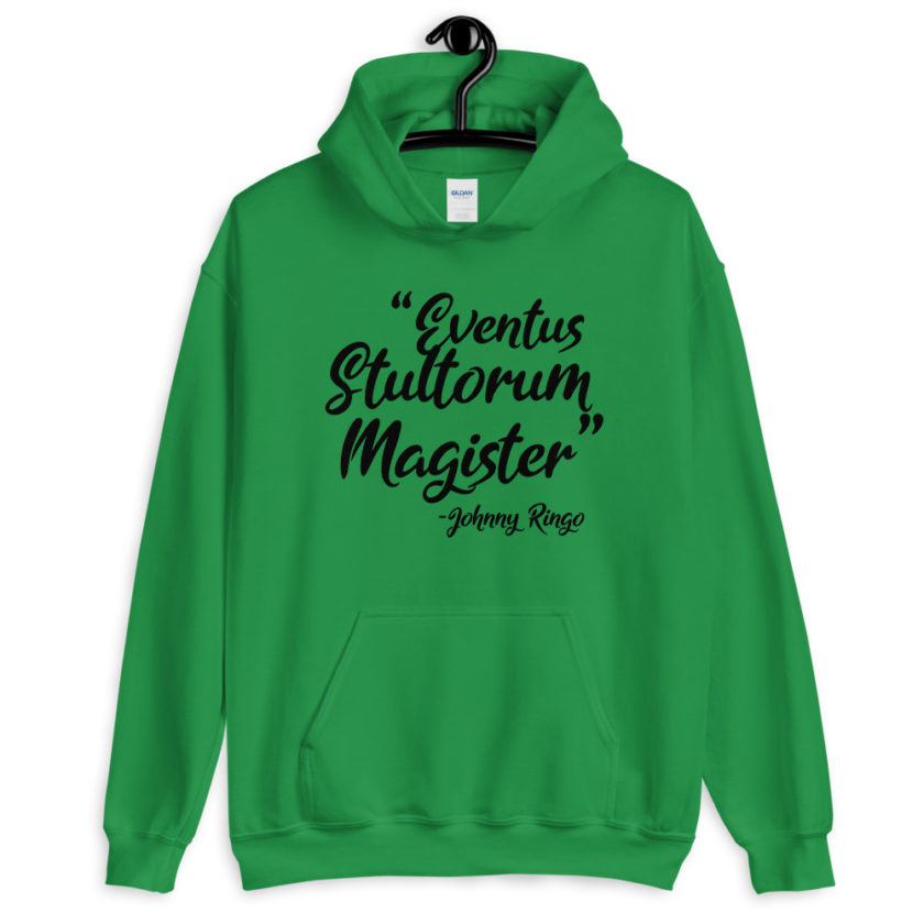 Eventus Stultorum Magister Tombstone  Unisex Hoodie - Image 6