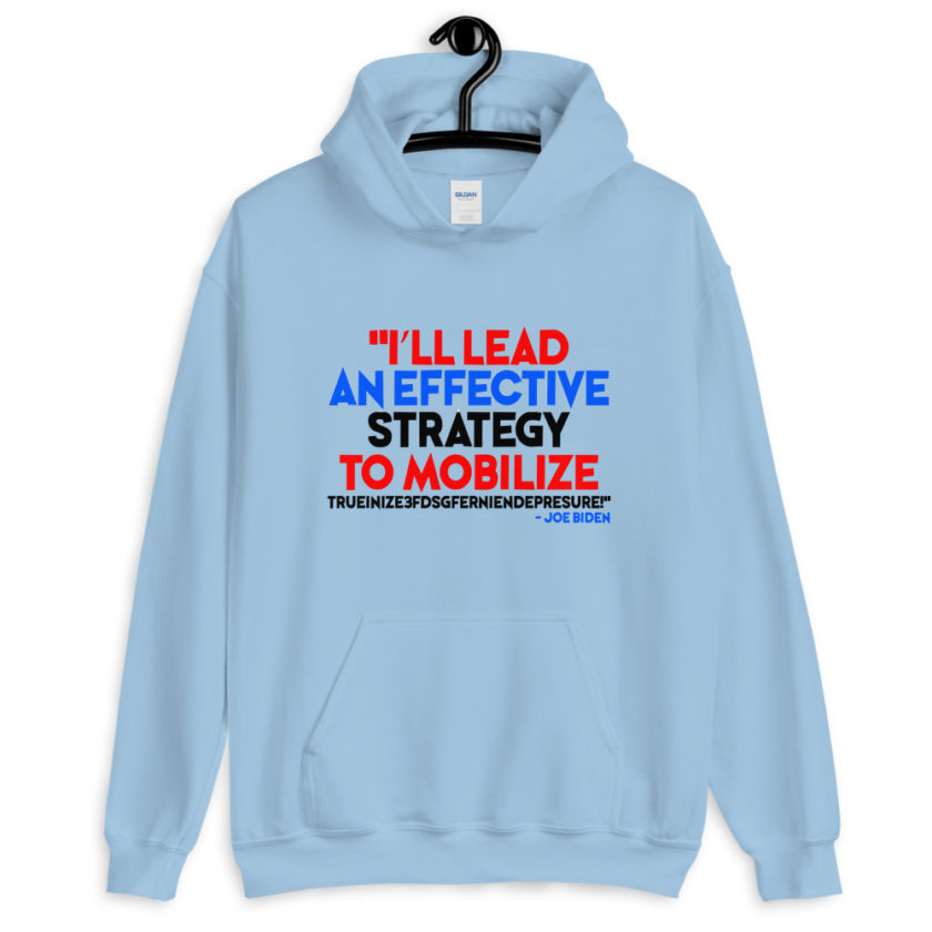I'll lead and effective strategy to mobilize trueinize3fdsgferniendepresure! 2020 elections Unisex Hoodie - Image 2