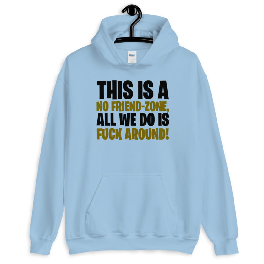 This is a no friend-zone, all we do is fuck around  Unisex Hoodie - Image 5