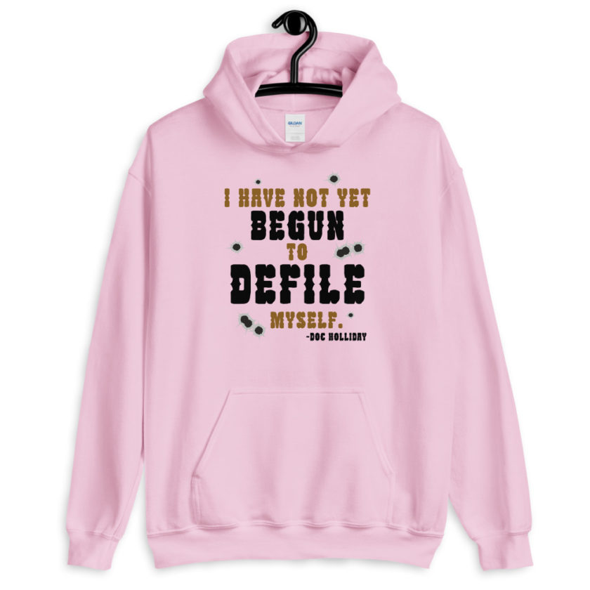 I have not yet begun to defile myself. Tombstone  Unisex Hoodie - Image 3