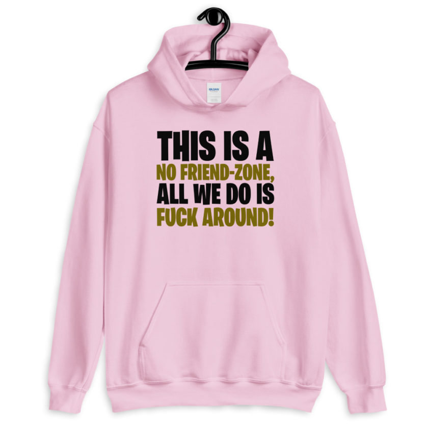 This is a no friend-zone, all we do is fuck around  Unisex Hoodie - Image 6