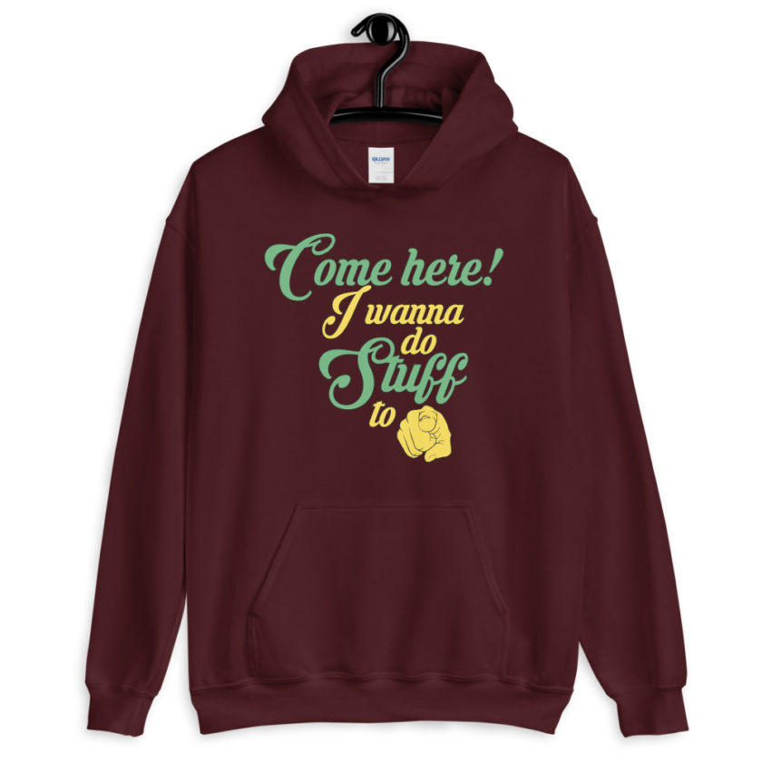 Come here! I wanna do stuff to you!  Unisex Hoodie - Image 4