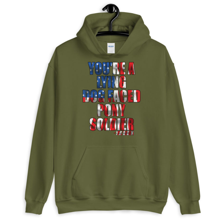 You're a lying, dog faced pony soldier. Joe Biden Unisex Hoodie - Image 7