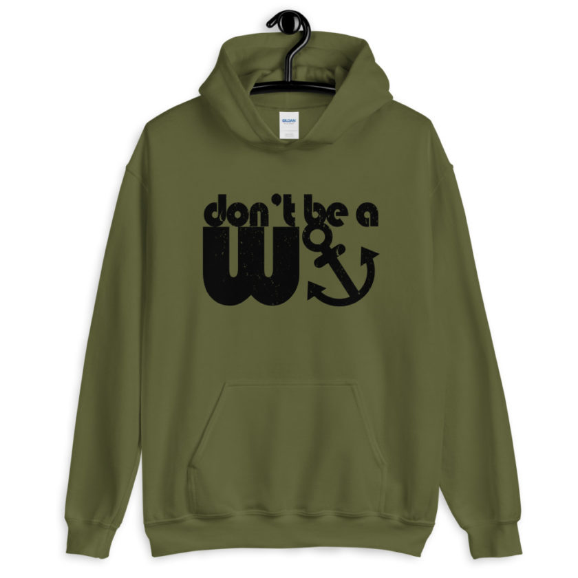 Don't be a wanker.  Unisex Hoodie - Image 4