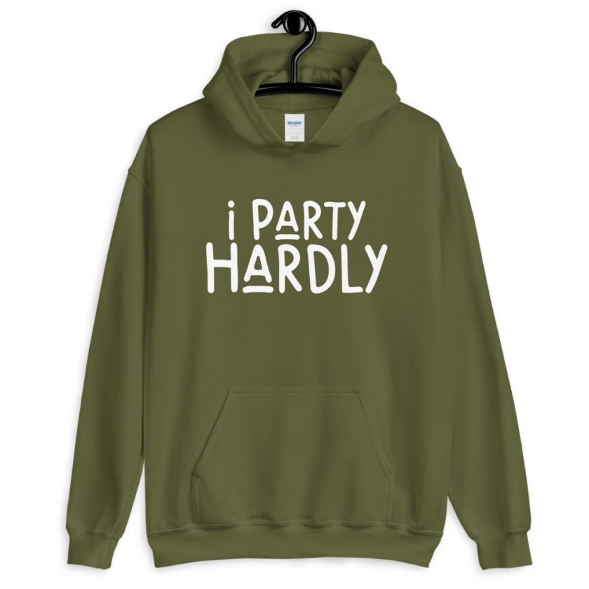 I party hardly  Unisex Hoodie - Image 8