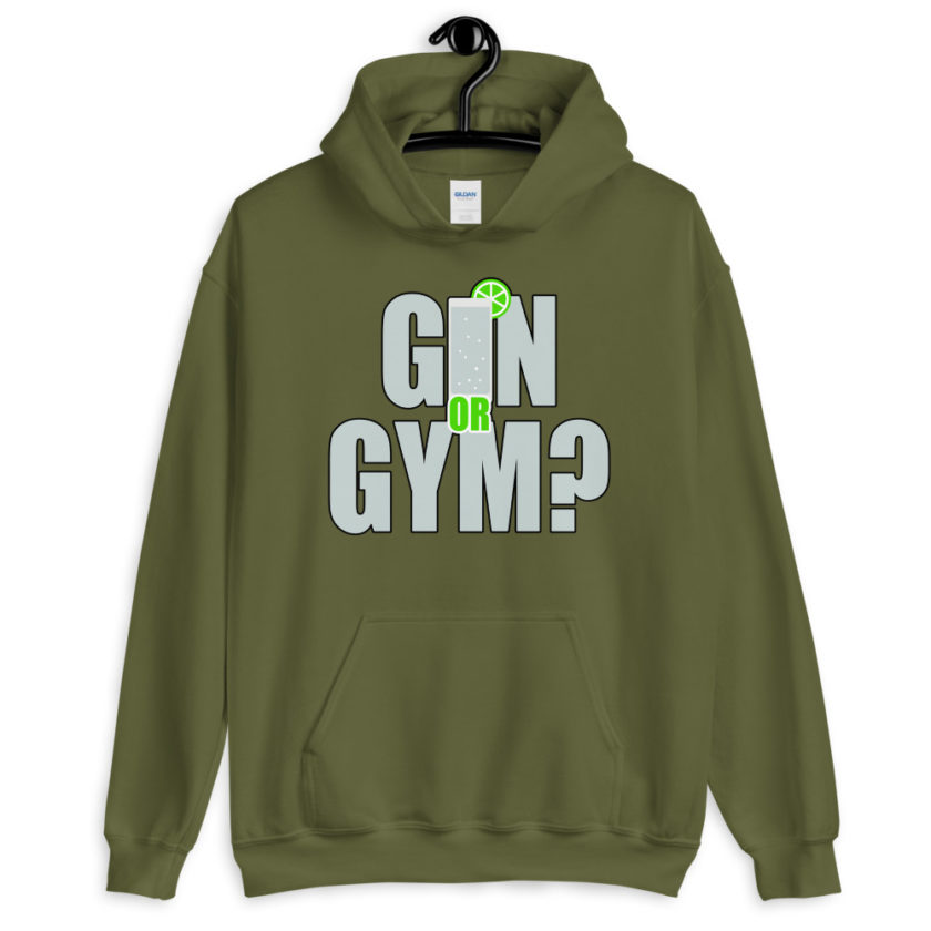Gin or Gym?  Unisex Hoodie - Image 7