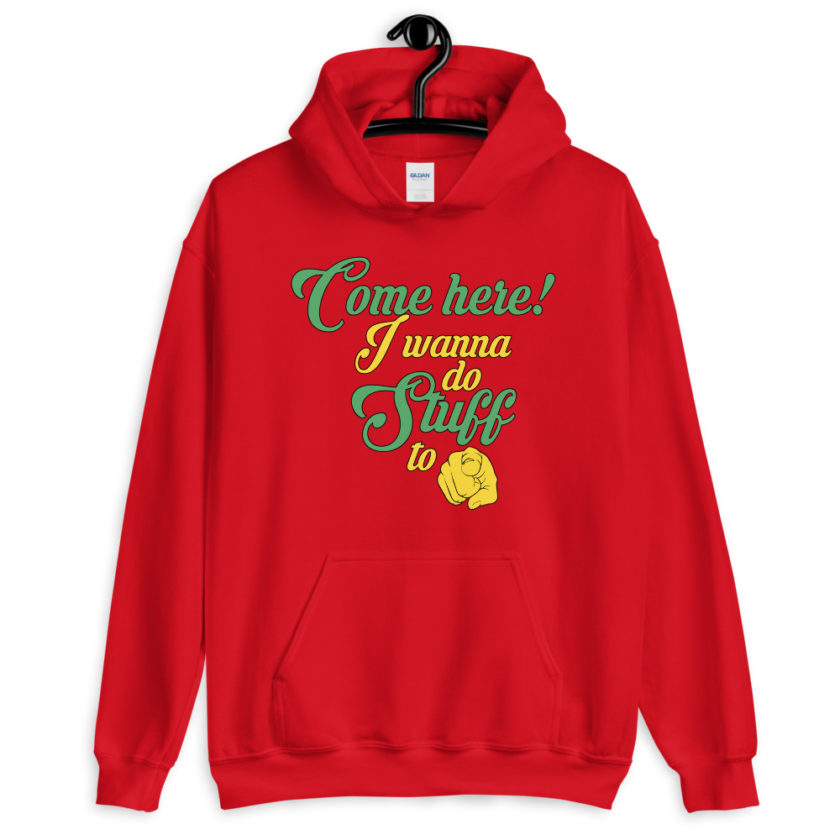 Come here! I wanna do stuff to you!  Unisex Hoodie - Image 5