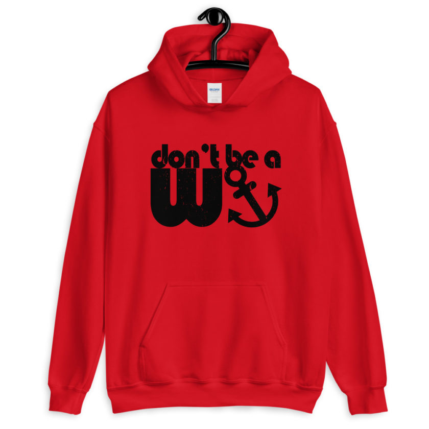 Don't be a wanker.  Unisex Hoodie - Image 2