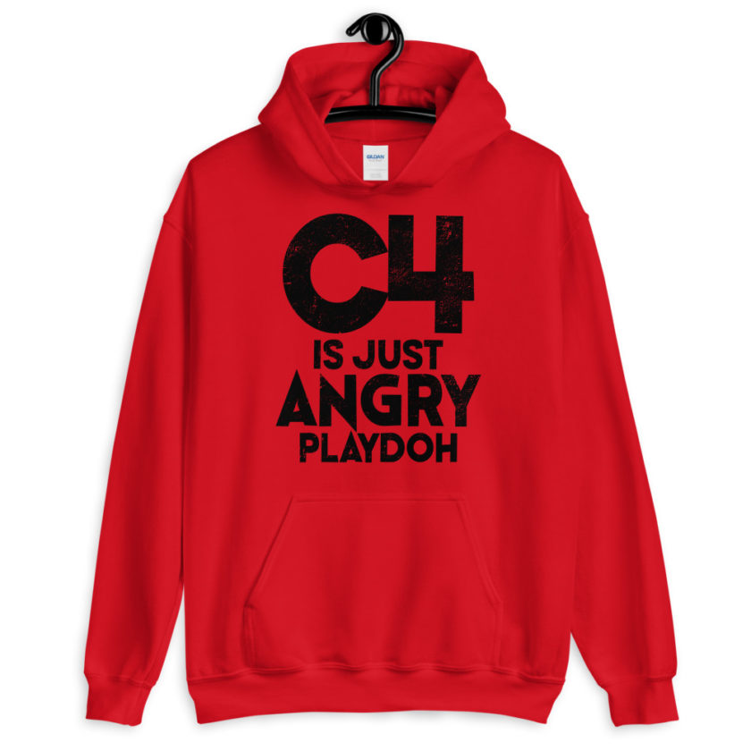C4 is just angry playdoh  Unisex Hoodie - Image 2