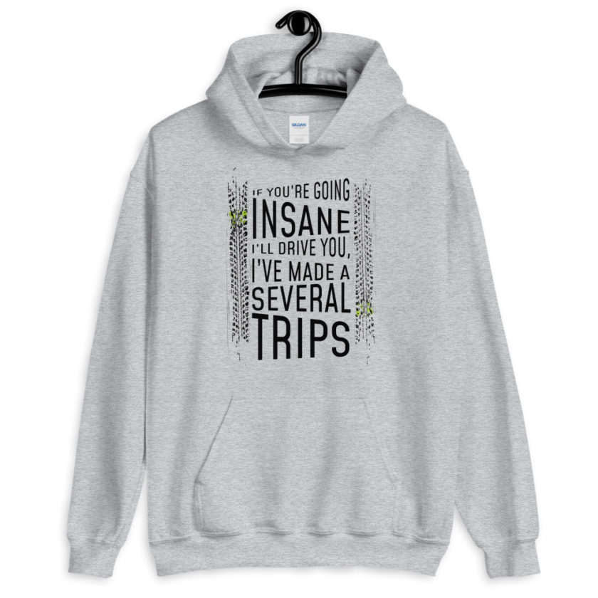 If you're going In Sane Ill drive you, I've made several trips.  Unisex Hoodie - Image 6