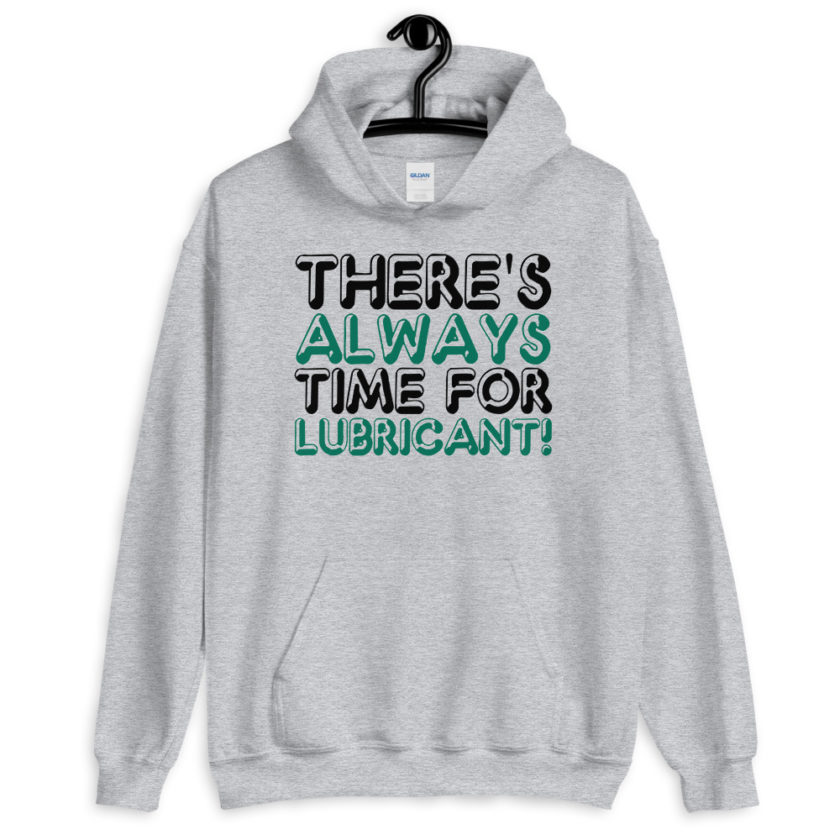 There's always time for lubricant! Henry block Evolution  Unisex Hoodie - Image 3
