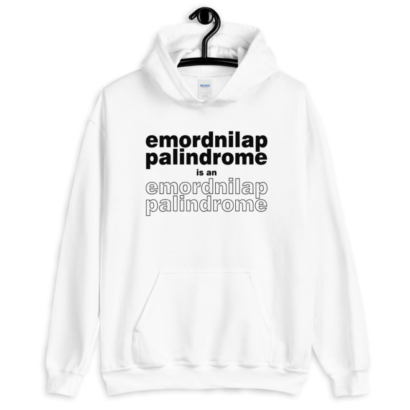 emordnilap palindrome is an emordnilap palindrome  Unisex Hoodie - Image 8