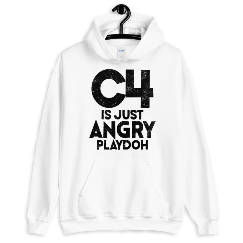 C4 is just angry playdoh  Unisex Hoodie - Image 8