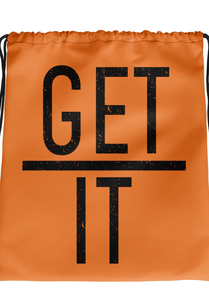 Get over it  Drawstring bag