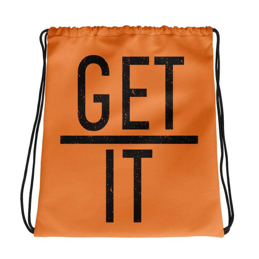Get over it  Drawstring bag