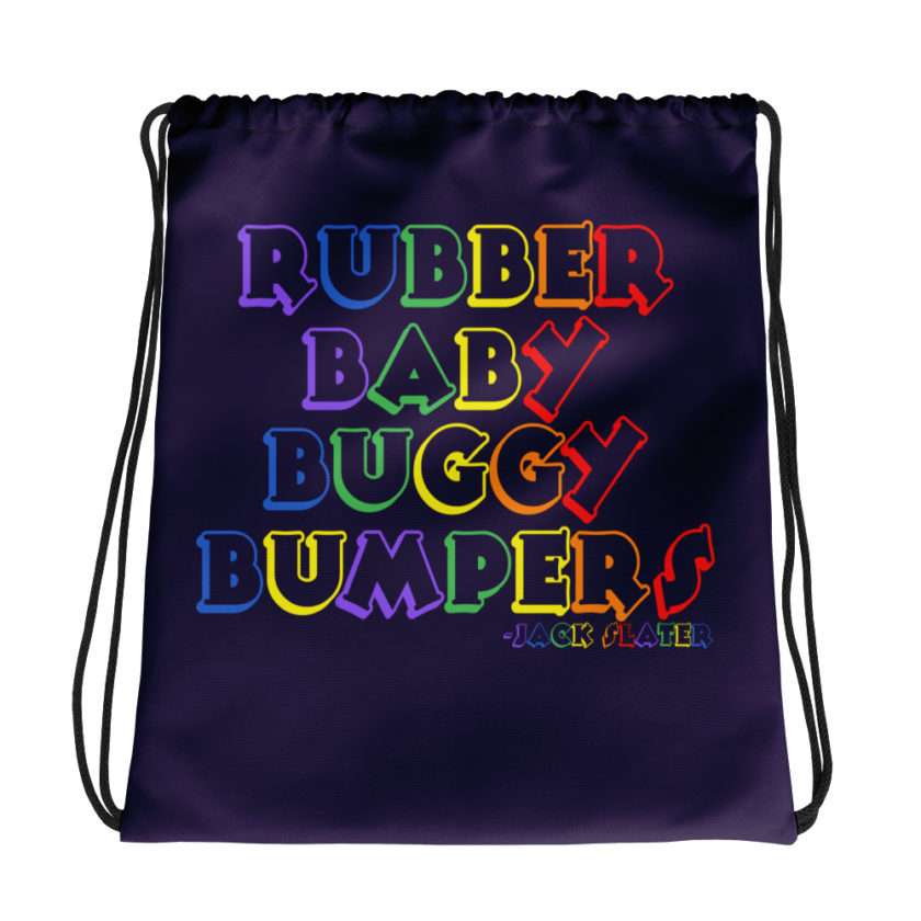 Rubber baby buggy bumpers Drawstring bag
