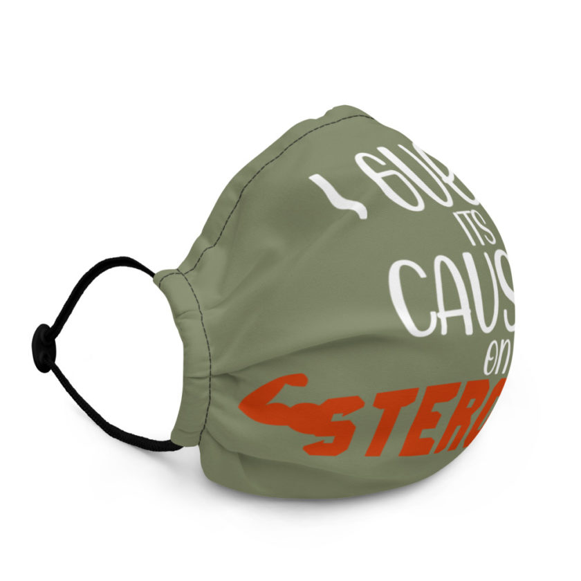 I guess its caused on steroids. Premium face mask - Image 2