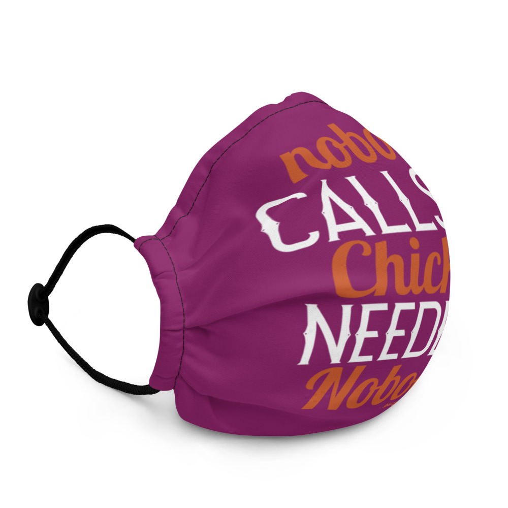 Nobody calls me chicken needles, nobody! - Marty McFly Premium face mask - Image 2