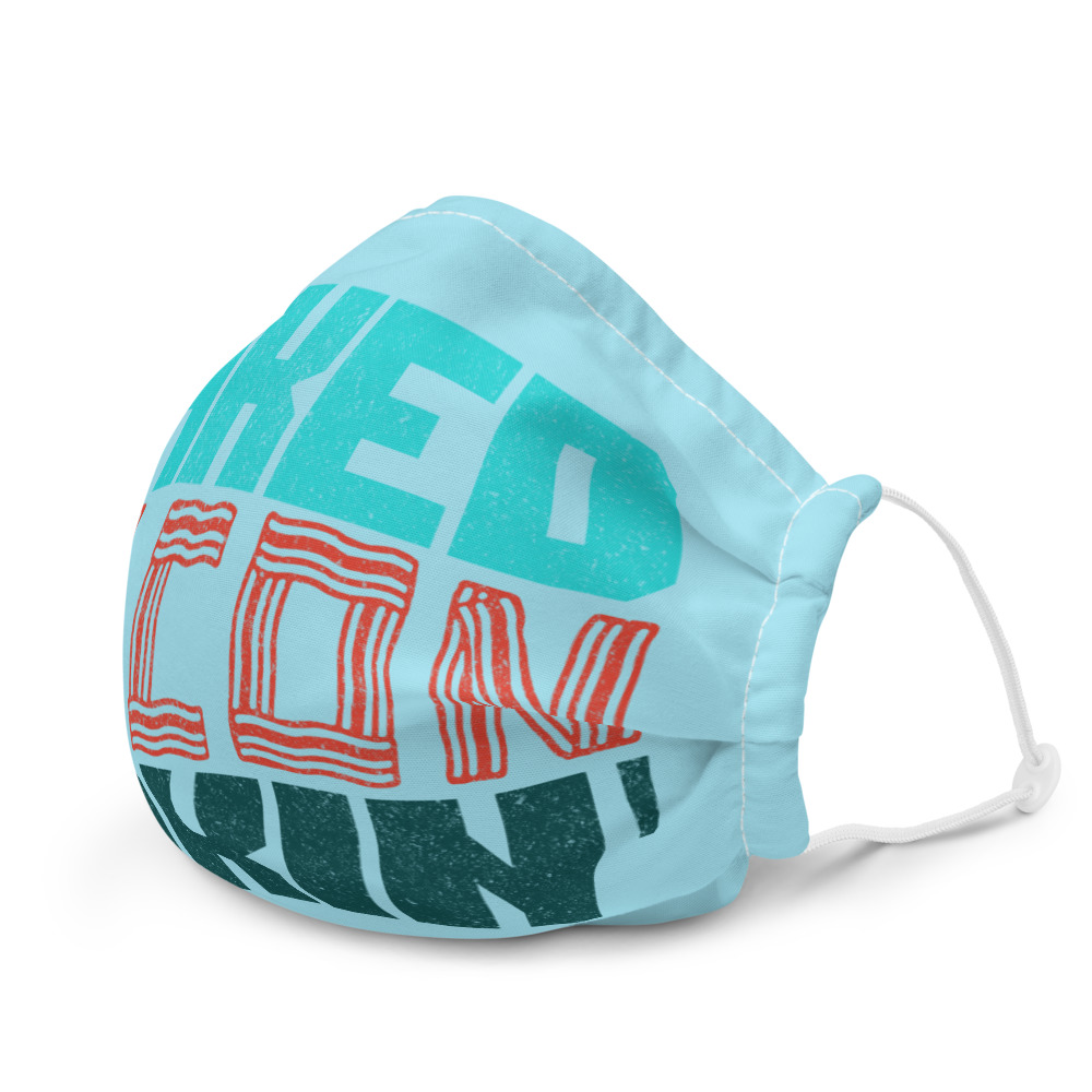 Naked bacon makin Premium face mask - Image 6