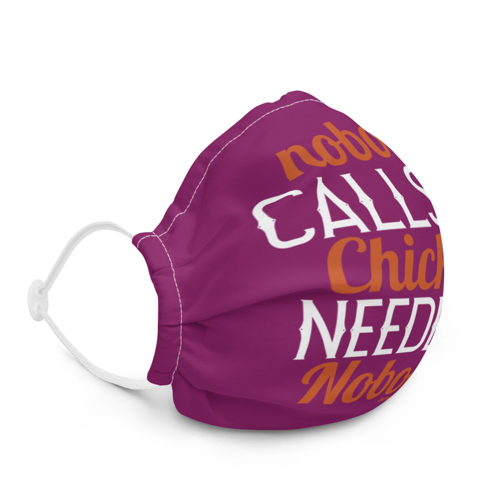 Nobody calls me chicken needles, nobody! - Marty McFly Premium face mask - Image 5