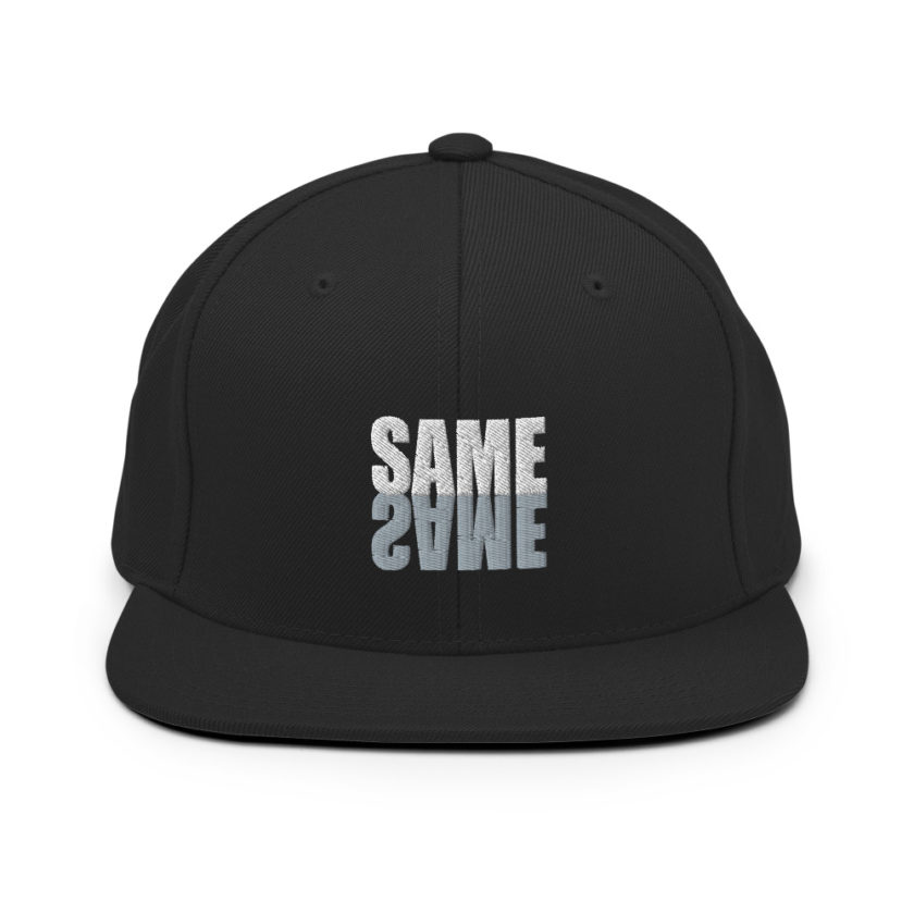 "Same same..." unknown Snapback Hat - Image 3