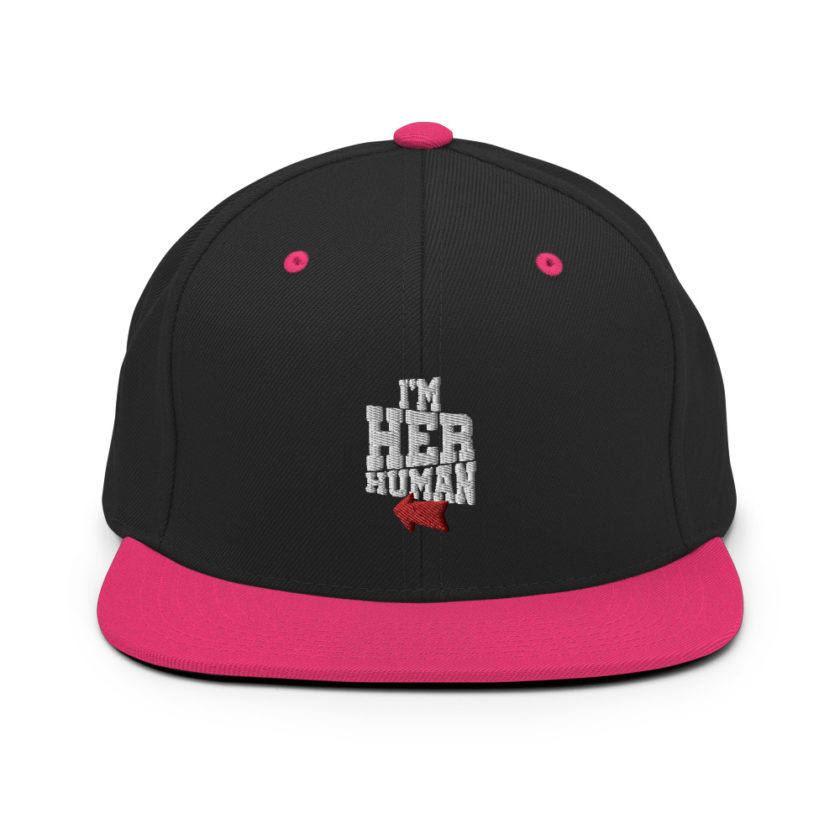 I'm her human  Snapback Hat - Image 5
