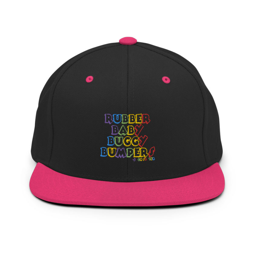 Rubber baby buggy bumpers Snapback Hat - Image 5