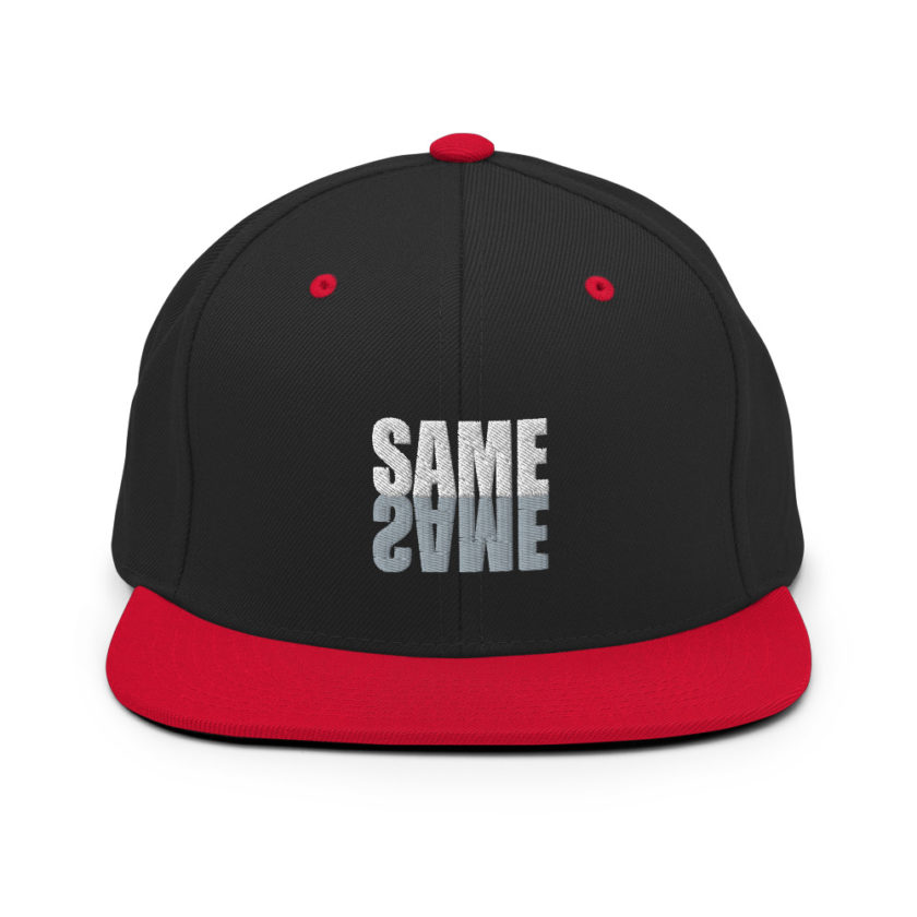 "Same same..." unknown Snapback Hat - Image 4