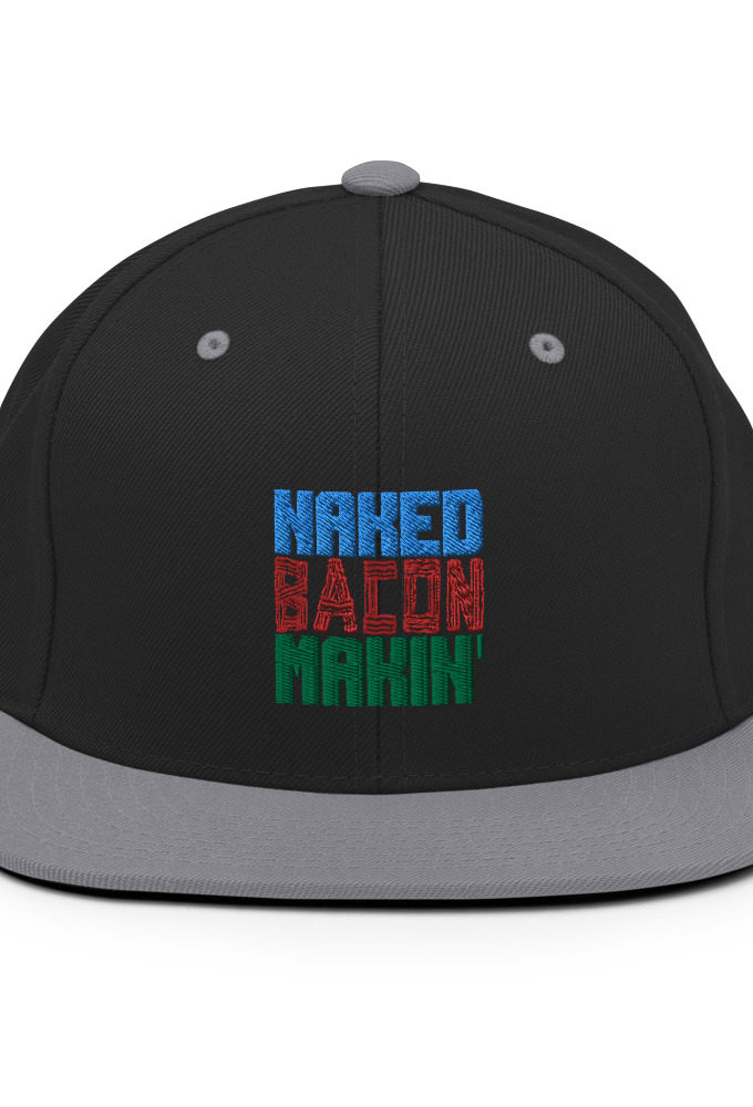 Naked bacon makin Snapback Hat