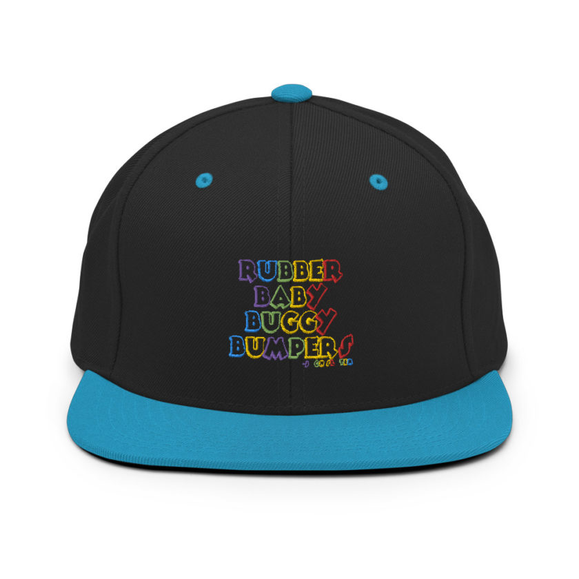 Rubber baby buggy bumpers Snapback Hat - Image 6