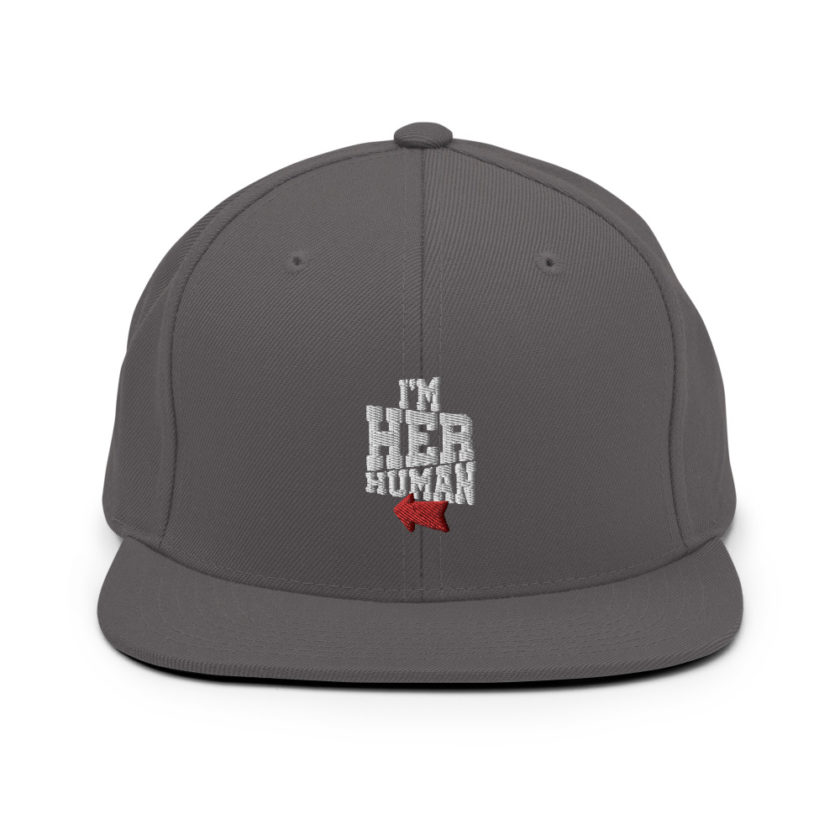 I'm her human  Snapback Hat - Image 14