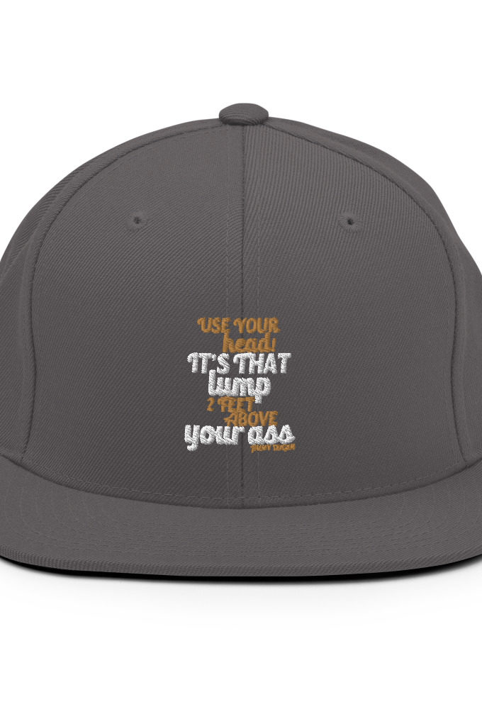 Use your Head! Its that lump 2 feet above your ass!	Jimmy Dugan Snapback Hat
