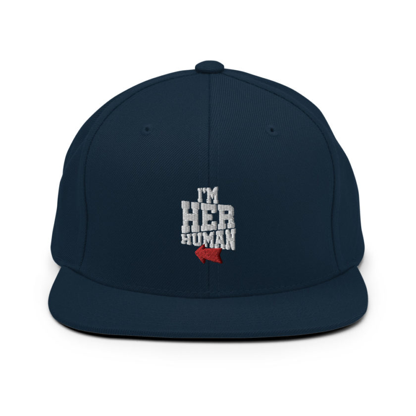 I'm her human  Snapback Hat - Image 2