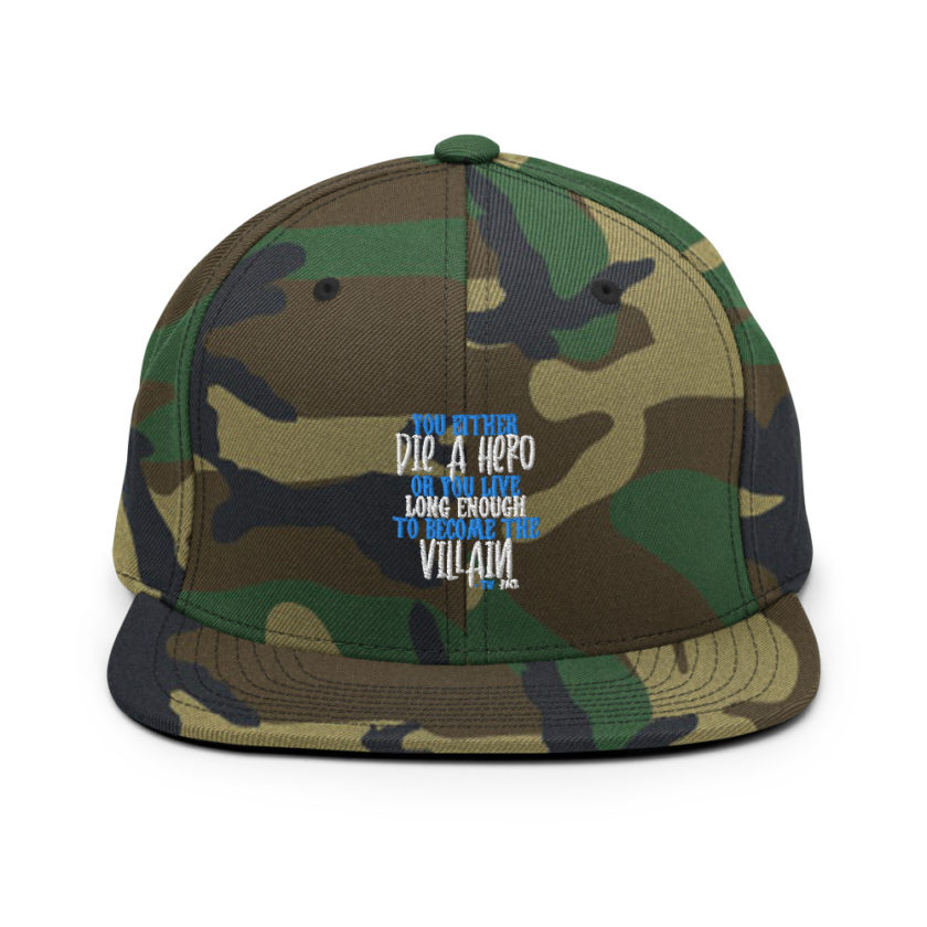 You either die a hero or you live long enough to become the Villain Snapback Hat - Image 13