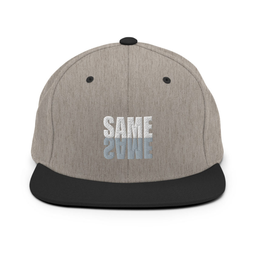 "Same same..." unknown Snapback Hat - Image 16