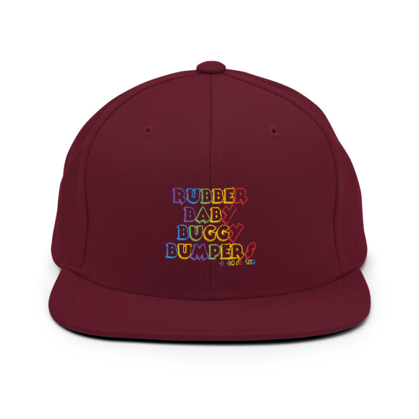 Rubber baby buggy bumpers Snapback Hat - Image 8