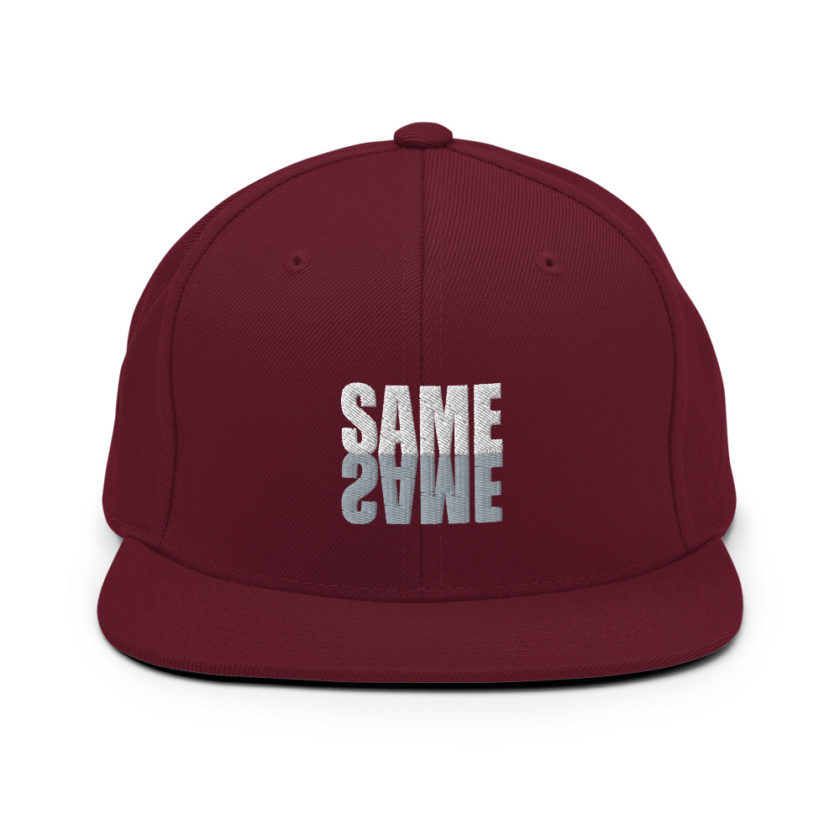 "Same same..." unknown Snapback Hat - Image 8