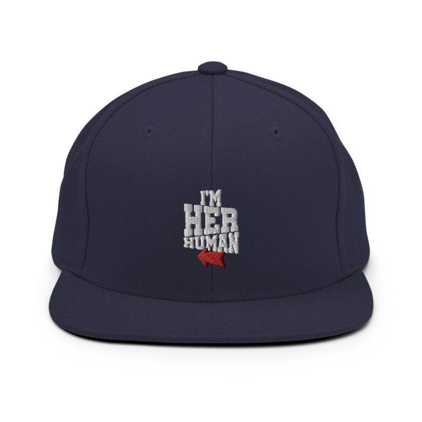 I'm her human  Snapback Hat - Image 10