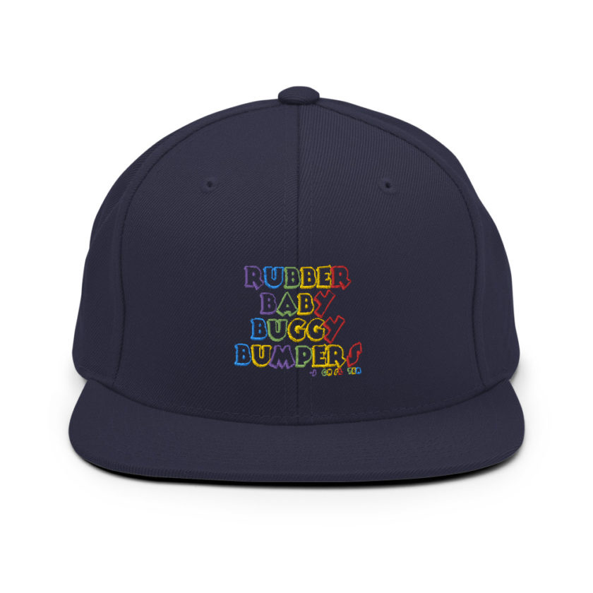 Rubber baby buggy bumpers Snapback Hat - Image 10