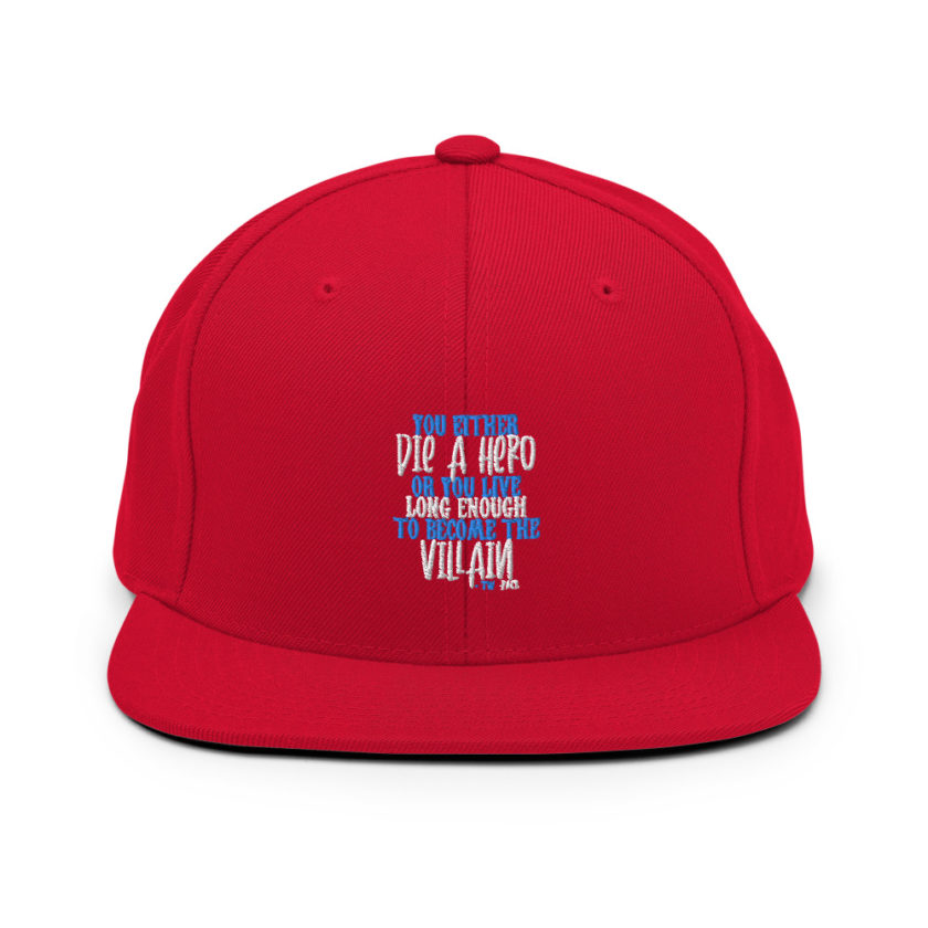 You either die a hero or you live long enough to become the Villain Snapback Hat - Image 12