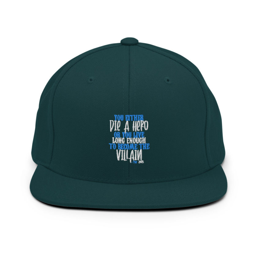 You either die a hero or you live long enough to become the Villain Snapback Hat - Image 11