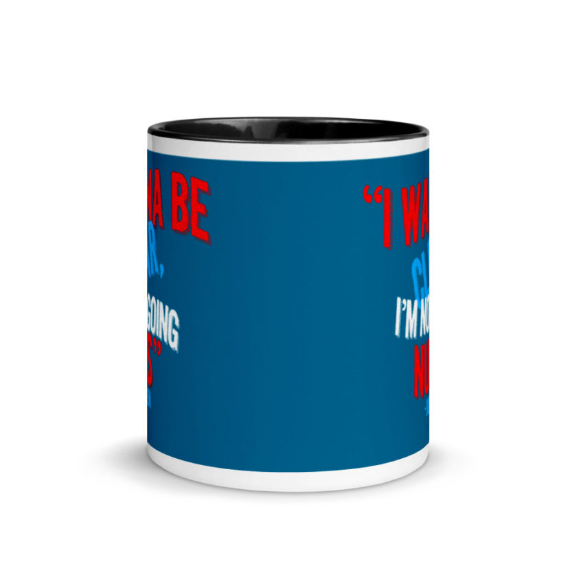 I wanna be clear, I'm not going nuts Mug with Color Inside - Image 3