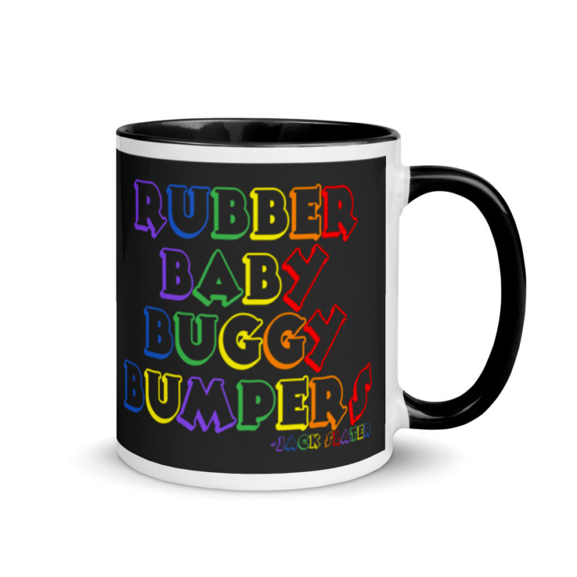 Rubber baby buggy bumpers Mug with Color Inside - Image 2